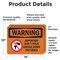 Signmission Important Don't Pour Grease With Symbol, 14 in W x Rectangle, Vinyl Decal OS-2PACK-WS-D-1014-L-12197 - alternate 3